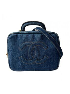 Chanel Denim Vanity 2-Way Shoulder Bag